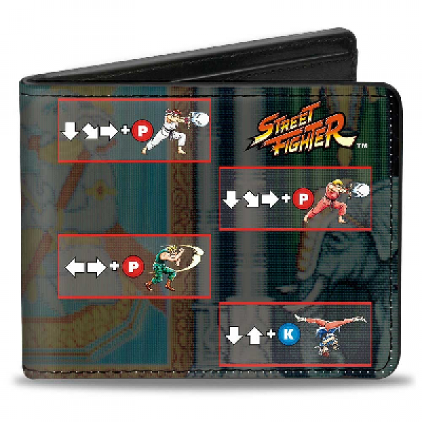 Gamer Wallet - Street Fighter - Power Move - Bifold Wallet - NEW