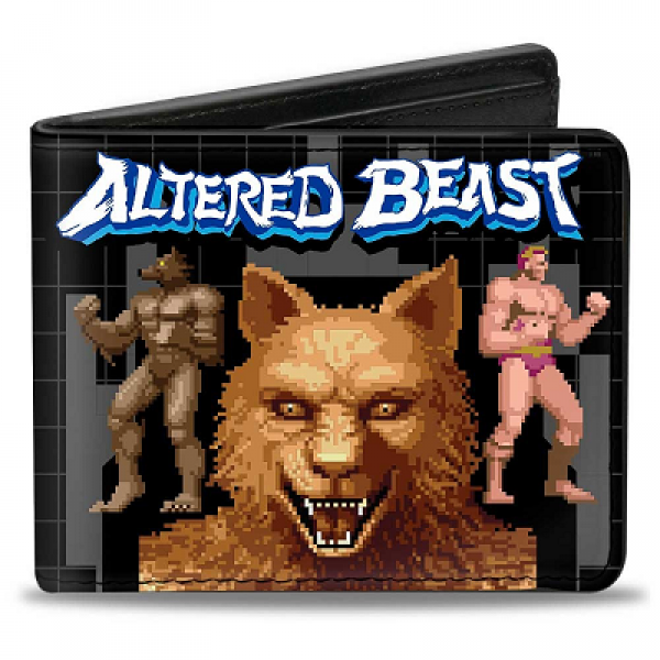 Gamer Wallet - SEGA - Altered Beast - Pixelated Wolf pose - NEW