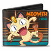 Gamer Wallet - Nintendo - Pokemon - bifold - Meowth 052 happy pose - NEW