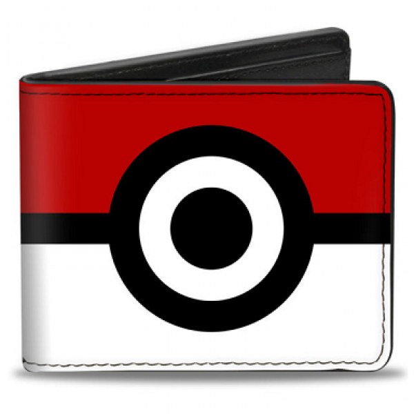 Gamer Wallet - Nintendo - Pokemon - bifold - pokeball close up logo - NEW