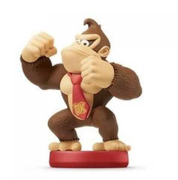 Amiibo - Red Base - Donkey Kong - Large brown hairy gorrila with a red tie - USED