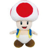 Plush - Nintendo - Super Mario - Toad - red - 8 in