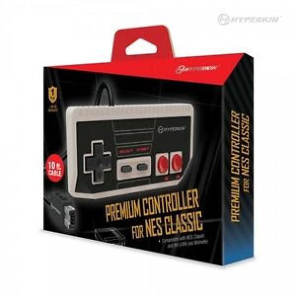 Wii WiiU NES Classic Edition - NES Style Cadet Controller (3rd) - Hyperkin - NEW - Gray