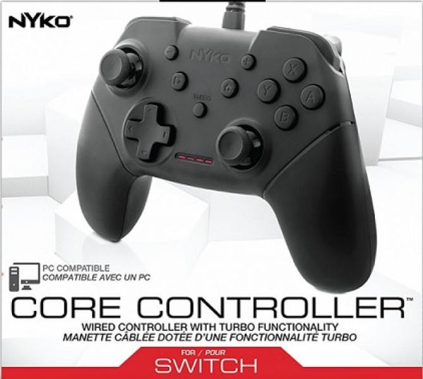 NS Switch Controller (3rd) Wired - NYKO - black - NEW