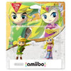 Amiibo - Gold Base - Zelda - Wind Waker - Toon Zelda and Link - 2 pack - NEW and SEALED