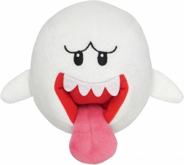 Plush - Nintendo - Super Mario - Boo ghost - 6 in