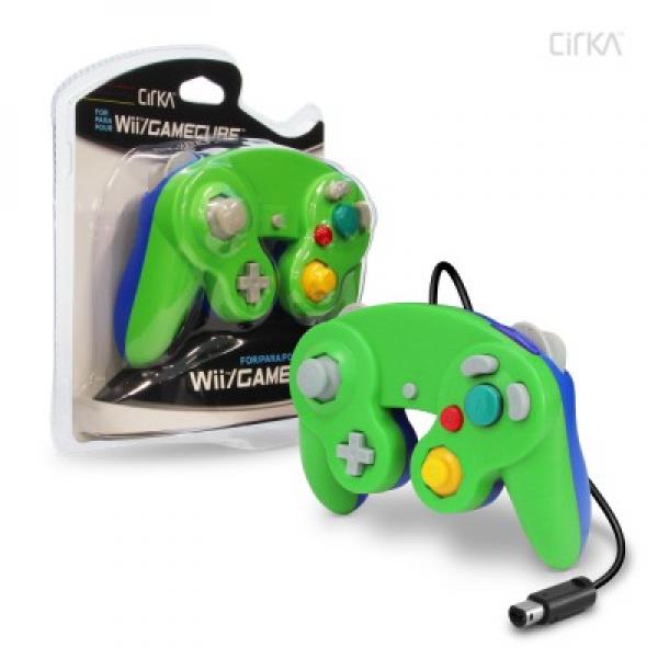 GC Controller (3rd) NEW - CirKa - Classic Controller - Green Blue