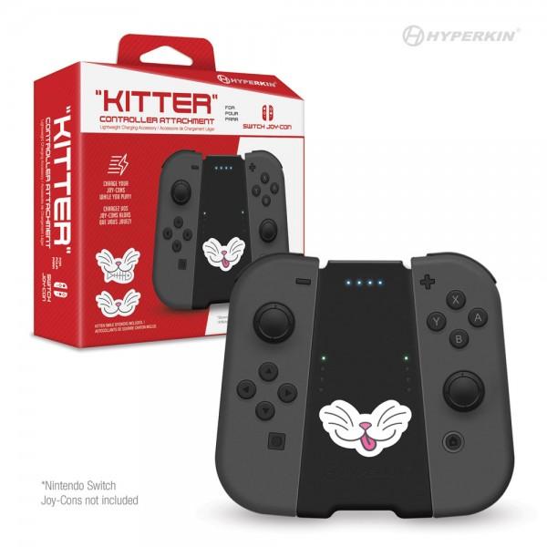 NS Kitter Controller Attachment - Charges 2 Joycons while you play - (3rd) Hyperkin - NEW