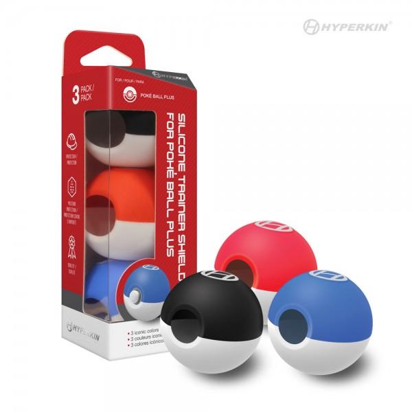 NS Pokeball Plus - Silicone Trainer Shields 3 pack - protectors for Pokeballs (3rd) Hyperkin - NEW
