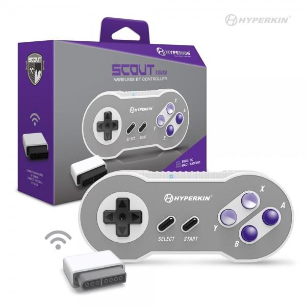 SNES Controller - Scout style - wireless Bluetooth - PC MAC Android (3rd) Hyperkin - NEW