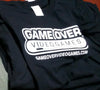 Game Tshirt - GAME OVER - logo with outline - (Black) - ADULT - 4XL
