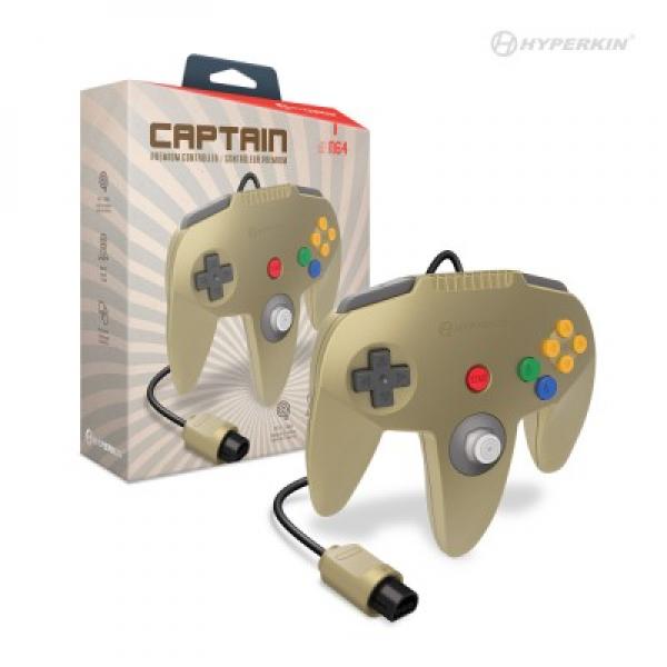 N64 Controller (3rd) Captain Premium controller for N64 - Hyperkin - GOLD