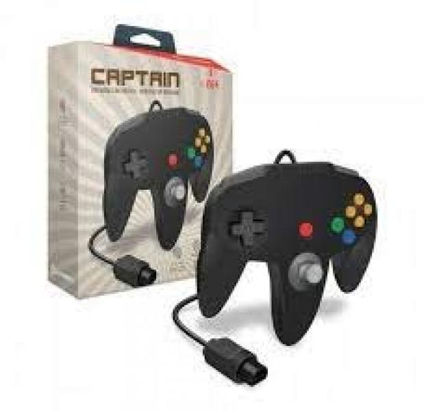 N64 Controller (3rd) Captain Premium controller for N64 - Hyperkin - BLACK