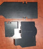 Repair Part - GC Nintendo Gamecube - Expansion port cover lids - COMPLETE SET OF 3 - USED - Black