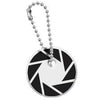 Keychain - Portal 2 - Key cap - v5 aperture - black & white