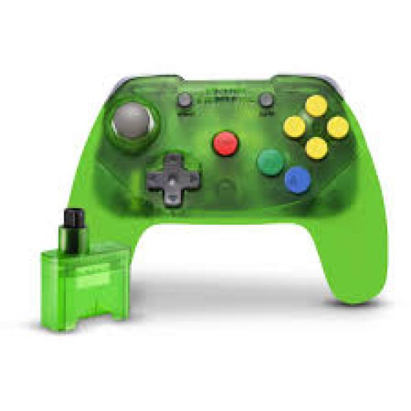N64 Controller (3rd) WIRELESS Brawler64 - Retro Fighters - NEW - GREEN