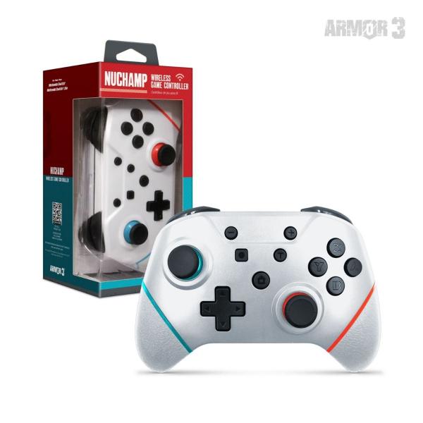 NS Switch Controller (3rd) Wireless - Nuchamp - Armor - white - NEW