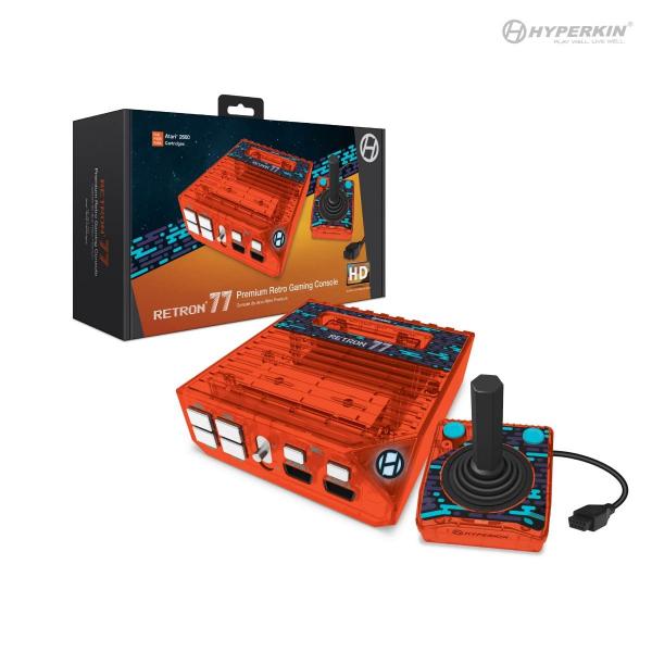 A26 Atari 2600 System - RETRON 77 - (3rd) Hyperkin - Transparent Orange - NEW