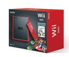 Wii - Nintendo Wii Mini HW - System - RED and BLACK - (NO GC) - NO INTERNET JUST GAMES - complete in box and includes console, controller, and Mario Kart game - BRAND NEW & SEALED