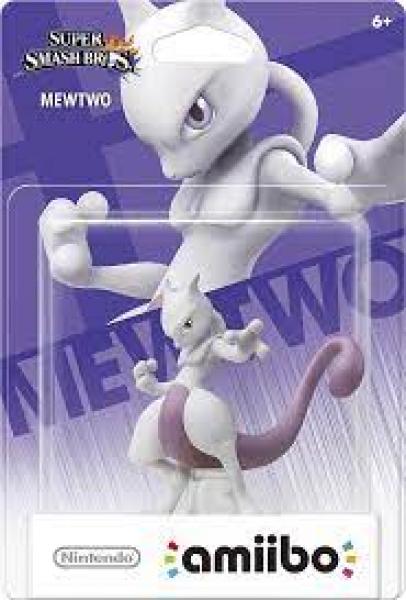 Amiibo - Gold Smash Base - Mewtwo - Pokemon - Mean looking purple Pokemon giving side eye - NEW