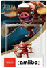 Amiibo - Brown Base - Breath of the Wild - Bokoblin - orange red goblin with skull necklace, holding a club, with a small horn on his head - NEW