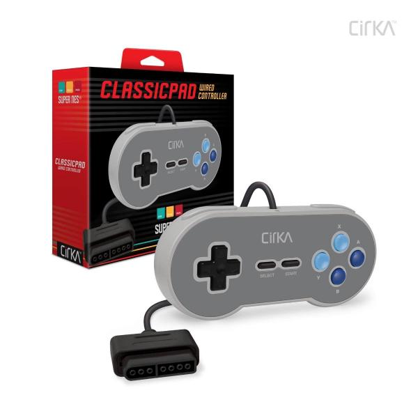 SNES High Quality - Classic Pad - wired controller - US SNES style (3rd) NEW - Cirka
