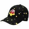 Gamer Hat - Nintendo - Kirby - Embroidered curved bill snapback - black with stars - NEW