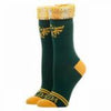 Gamer Gear - Nintendo - Zelda - Junior crew - Socks with yellow sequins - GREEN and YELLOW