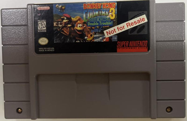SNES Donkey Kong Country 3 - Dixie Kong's Double Trouble - NOT FOR RESALE