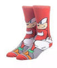 Gamer Gear - Sonic The Hedgehog - Knuckles character 360 Animigos - CREW socks - NEW
