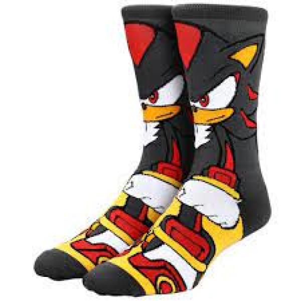 Gamer Gear - Sonic The Hedgehog - Shadow character 360 Animigos - CREW socks - NEW