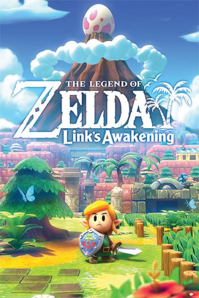 Gamer Gear - POSTER - 24x36 - flat frame-ready - Nintendo - Zelda - Links Awakening