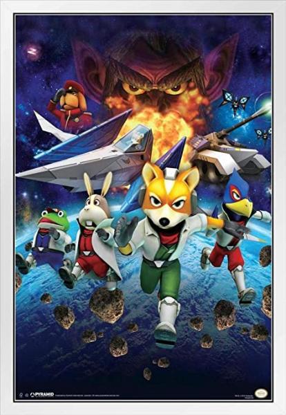 Gamer Gear - POSTER - 24x36 - flat frame-ready - Nintendo - Starfox 64 Characters