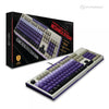 PC USB Keyboard - Hyper Clack Tactile Mechanical Keyboard - (3rd) Hyperkin - Gray and Purple SNES Style - NEW