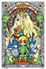 Gamer Gear - POSTER - 24x36 - flat frame-ready - Nintendo - Zelda - Stained Glass