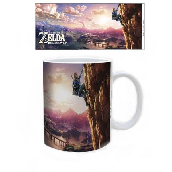 Z Novelty Mug - 15oz - Nintendo - Zelda - Breath of the Wild - the climb - NEW