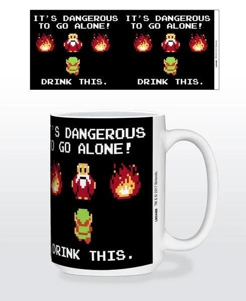 Z Novelty Mug - 15oz - Nintendo - Zelda - Drink This - NEW