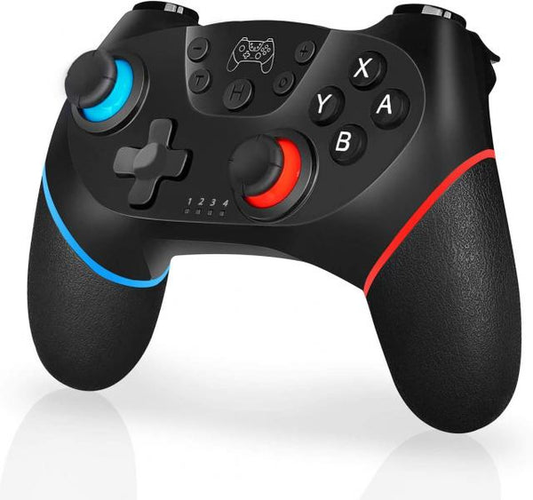 NS Controller - Wireless (3rd) JORREP - Black with Blue and Red accents - USED