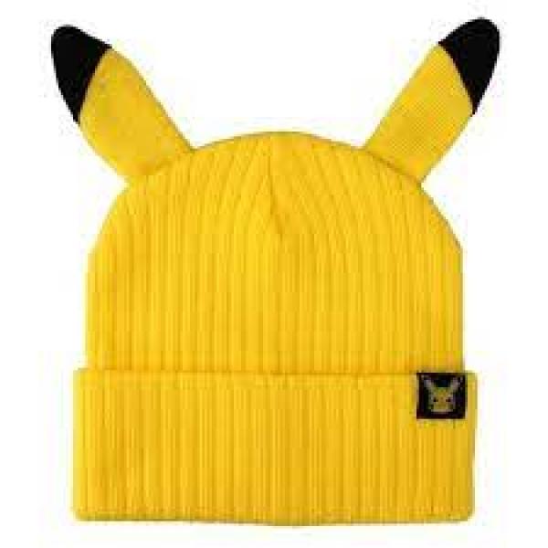 Gamer Hat - Nintendo - Pokemon - Pikachu Ears - Beanie hat - yellow