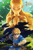 Gamer Gear - POSTER - 24x36 - flat frame-ready - Nintendo - Zelda - Breath of the Wild - Zelda and Link