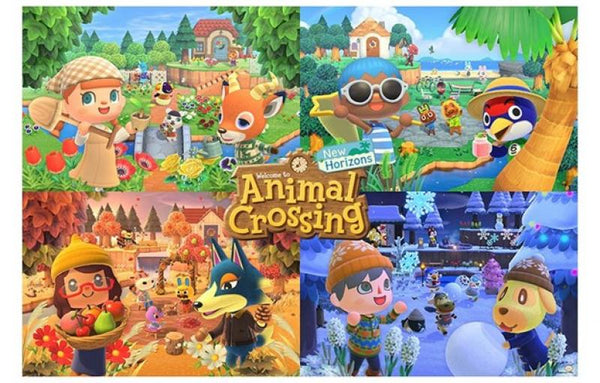Gamer Gear - POSTER - 24x36 - flat frame-ready - Nintendo - Animal Crossing New Horizons - Four Seas