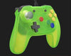 N64 Controller (3rd) wired - Brawler64 - V2 - Retro Fighters - EXTREME GREEN - NEW