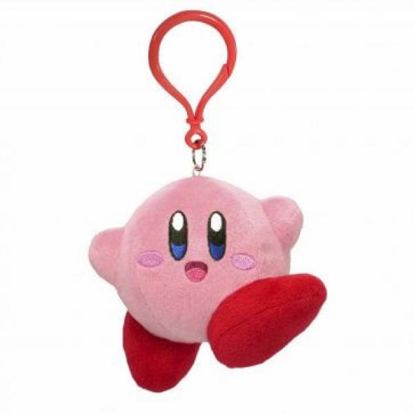 Plush - Nintendo - Kirby - Clip On - 3.5in mini plushies - Kirby jumping - 3.5 in