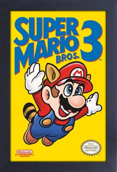 Gamer Gear - FRAMED ART - 11x17 - NINTENDO - Super Mario Bros 3 - cover