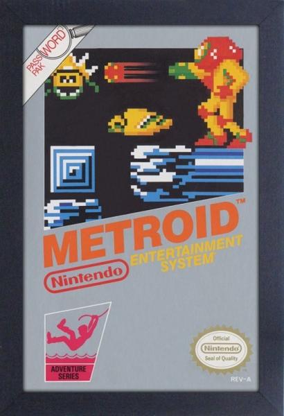 Gamer Gear - FRAMED ART - 11x17 - NINTENDO - Metroid - NES cover