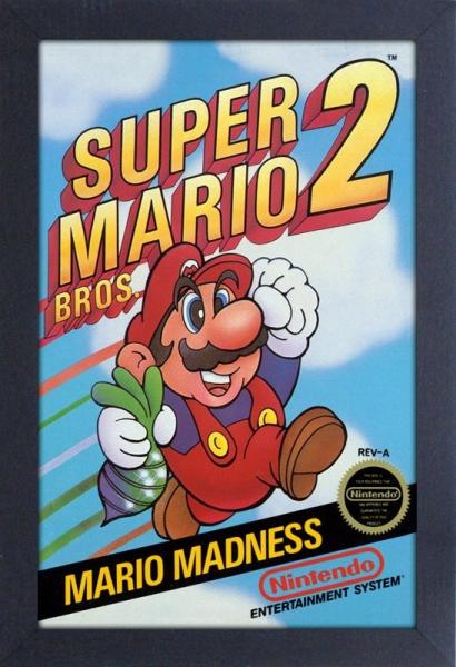 Gamer Gear - FRAMED ART - 11x17 - NINTENDO - Super Mario Bros 2 - cover