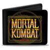 Gamer Wallet - Mortal Kombat - Insert Coin Title Screen - Black/Yellow - Bifold Wallet - NEW