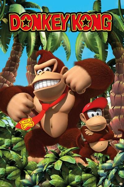 Gamer Gear - POSTER - 24x36 - flat frame-ready - Nintendo - Donkey Kong - Jungle - NEW