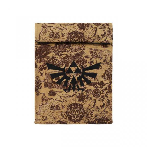 Gamer Lunch Box - Nintendo - Zelda - Hyrule Crest - Insulated lunch sack - brown