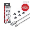 NS PS4 PS5 XB1 Universal Magnetic Charging Cable set - Type C - Micro USB - (3rd) Armor3 - NEW White